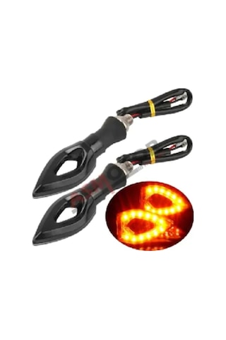 Motosiklet Led Üçgen Sinyal 2 Adet Üniversal
