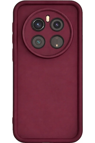 Honor Magic 7 Uyumlu Kamera Çıkıntılı Mat Silikon Telefon Kılıfı Bordo