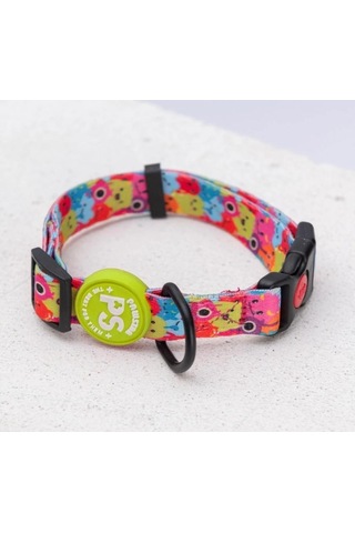 Pawstar Monsters Boyun Tasması M Boyun Çevresi: 32 Cm X 48 Cm Çok Renkli