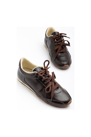 Daxtors Rs05 Günlük Ortopedik Kadın Sneaker Spor Ayakkabı Kahverengi