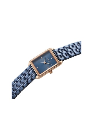 Obaku Denmark V293lxvlsl Quartz Çelik Mavi Lacivert Kadran 24 Mm Kadın Kol Saati Rose Gold