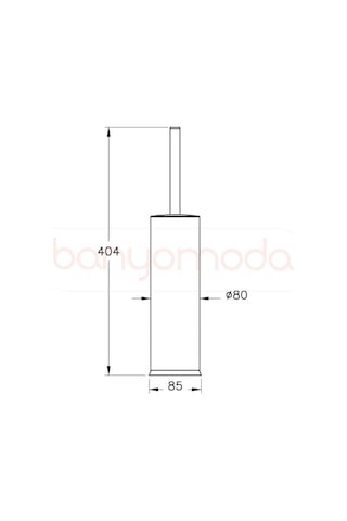 VitrA Base300 A4415536 Tuvalet Fırçalığı,Mat Siyah,Yerden