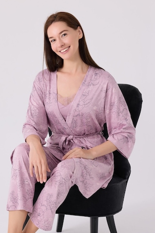 Pierre Cardin Kadın Mor 3lü Pijama Takımı Pc8875-s-v1 Mor