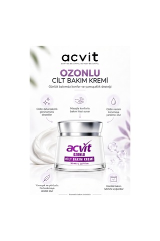 Acvit Ozonlu Cilt Bakım Kremi 50 ML