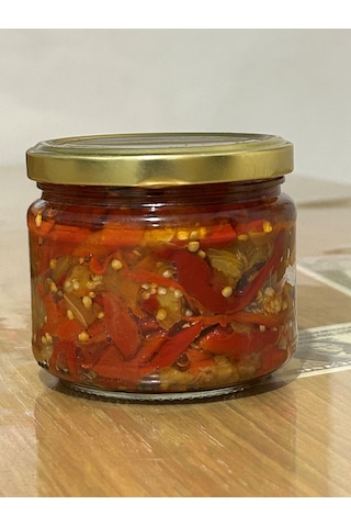 Farmlove Közlenmiş Patlıcan Biber Salatası Ev Yapımı - 280 Gr - Yeni Mahsül