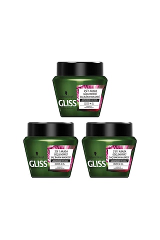 Gliss Bio Tech Saç Bakım Maskesi 3 x 300 ML