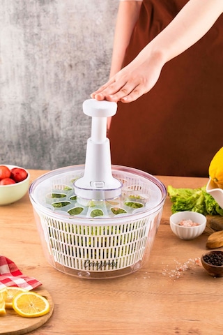 Pratik 5lt Manuel Sebze Kurutucu Salata Kurutucu 822qserı Diğer