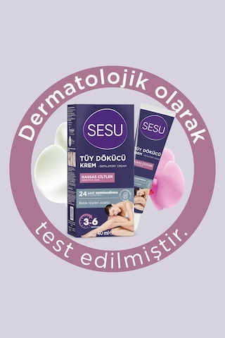 4 Adet Sesu Tüy Dökücü Krem Hassas Ciltler 40 Ml