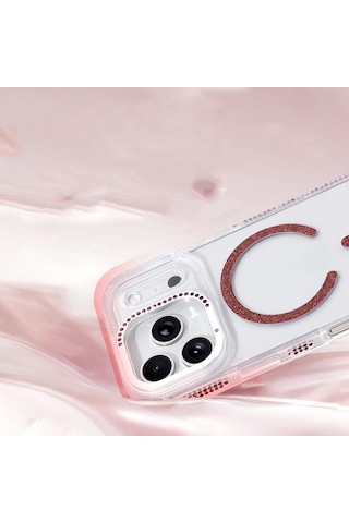 Maks Technology iPhone Uyumlu 17 Pro Max Kılıf M-safe Şarj Özellikli Mkst Tera Silikon Kapak - Mürdüm