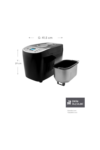 Karaca Bake XL Ekmek Reçel Yoğurt Yapma Makinesi 1500 G + 45 Tarifli Kitapçık