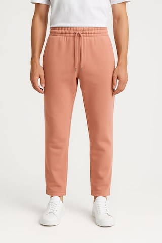 Erkek Düz Paça 3 İplik Şardonlu Rahat Kesim Premium Kumaş Eşofman Altı Somon