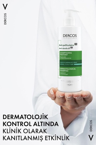Dercos dandruff Kepek Karşıtı Şampuan Normal & Yağlı Saçlar 390 Ml X 2 Adet Yağlı