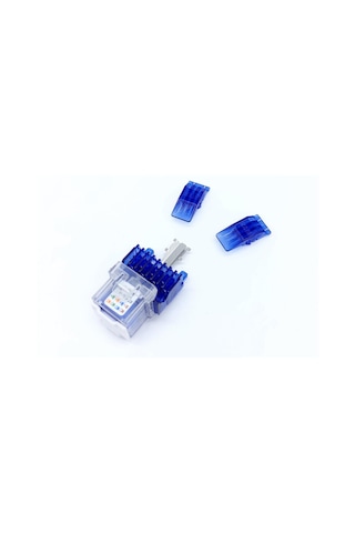 KEYSTONE JACK UTP CAT6 90 D BLUE-RED