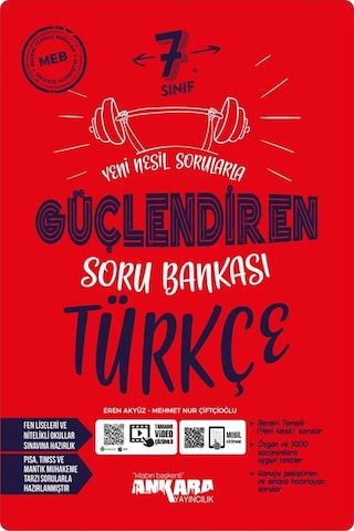 Ankara Yayıncılık Ankara Yayıncılık 7.sınıf Türkçe Yeni Nesil Sorularla Güçlendiren Soru Bankası Ankara Yayıncılık Ankara Yayıncılık 7.sınıf Türkçe Yeni Nesil Sorularla Güçlendiren Soru Bankası