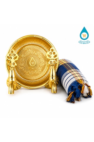 Bs Hamam Taslı Ikili Osmanlı Musluğu Sarı 1/2 Peştamal Dahil