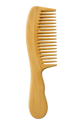 Doğal Geniş Dişli Saplı Şimşir Tarak 23 Cm Model 2 Ultra Pürüzsüz Yüzey