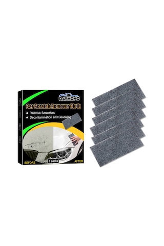 Vkemall 6 Adet Nano Teknoloji Araba Yıkama Bezi - Kırık, Lekeler, Pas Ve Oksidasyon Temizleyici - Tüm Renkli Arabalar İçin Uygun