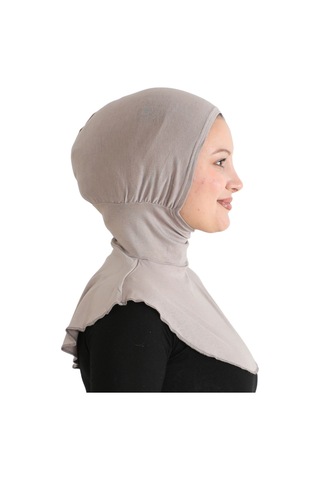 Modish Group Kadın Boyunluklu Hijab Tesettür Pratik Spor Bone - Sarı Açık Vizon
