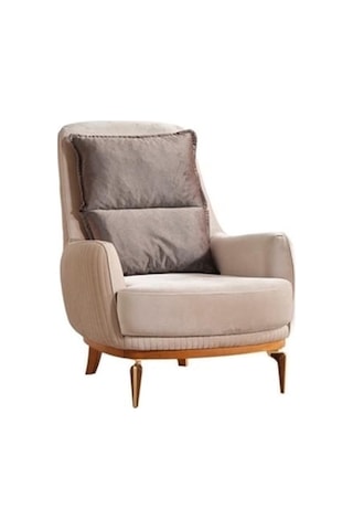 Berjer Berjer Tekli Koltuk Krem Krem