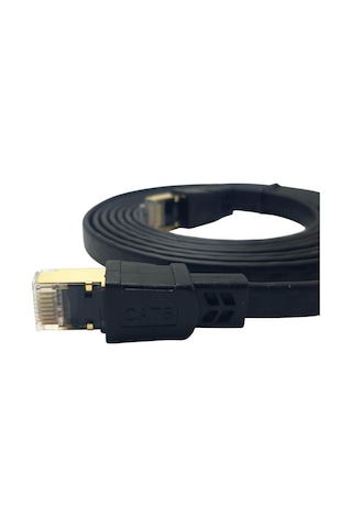 Ironstar 5metre Cat8 Ethernet Kablo Flat S/ftp Rj45 - 40gbps Hız Destekli