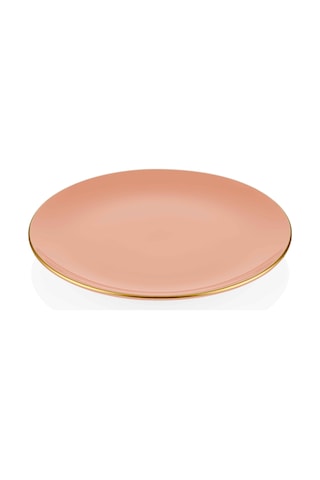 The Mia Basic Pasta Tabağı 6 Lı Set Somon Pembe - 19cm Pembe