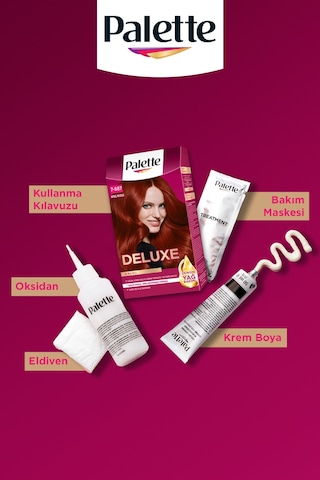 Palette Deluxe Yoğun Renkler 7 - 887 Ateş Kızılı Saç Boyası (455871823)