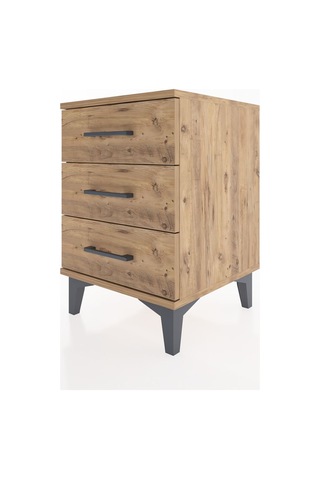 Hyperion Komodin 3 Çekmeceli 44x44x64 Çam-çam Çam
