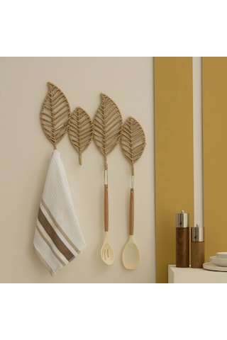 Karaca Home Leaf Dekoratif Duvar Askısı Kahverengi