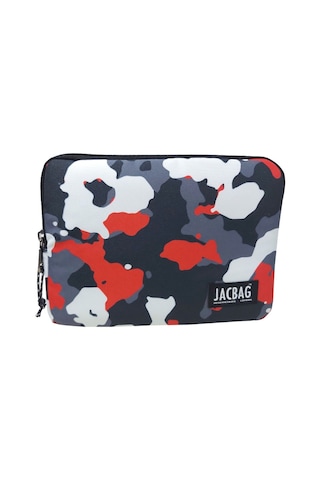Jacbag Kırmızı Kamuflaj Kız Ve Erkek Çocuk Tablet Çantası/kılıfı Suya Dayanıklı Malzeme Tablet Kılıfı