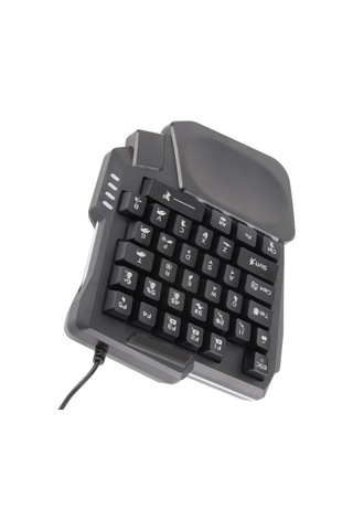 Mufunye K13 Tek El Oyun Klavyesi, 35 Tuşlu Usb Kablolu, 3 Renkli Arka Işık, Su Geçirmez, Dürtme Engell, Bilgisayar Ve Mobil Oyunlar İçin