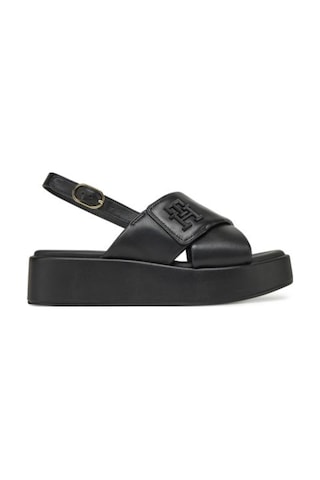 Kadın Hw Padded Leather Sandal Sandalet Fw0fw08808bds Siyah