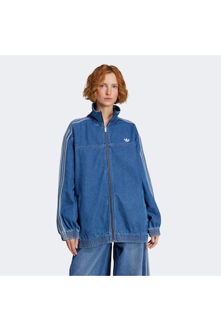 Adidas Adicolor Adilenium Denim Kadın Eşofman Üstü Jy2896 Mavi