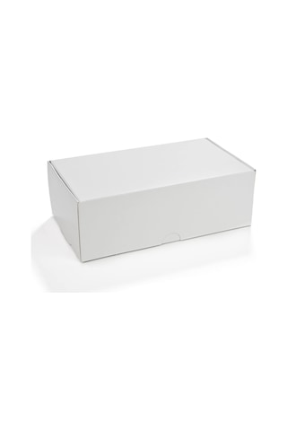 Kurabiye Kutusu Beyaz-kraft 21 X 12 Cm 25 Adet