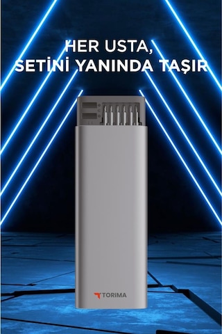 Torima Tts-02 Gri 48 Parça Manyetik Tornavida Seti Hassas Onarım Ve Tamir İçin,alüminyum Kasa