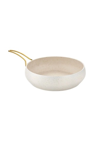 Caldora 26 Cm Gold Saplı Krem Güveç Tava Yanmaz Yapışmaz