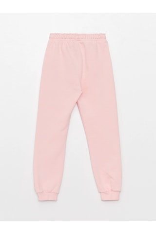 LC Waikiki Lcw Kids Pembe Beli Lastikli Baskılı Kız Çocuk Jogger Eşofman Altı Pınk