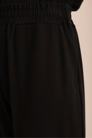 Aker Logo Detaylı Jogger Eşofman Altı Siyah Siyah