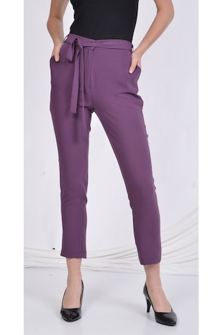 Soralline Kadın Pantolon 1696 Mor Mor