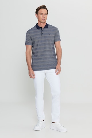 AC&Co / Altınyıldız Classics Erkek Lacı Pamuklu Slim Fit Dar Kesim Polo Yaka Jakarlı Tişört Lacı