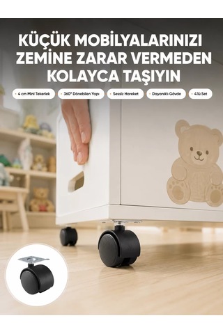 Hepsi Sehpa Ve Ekipmanlar İçin Kilitsiz 4 Cm Ayak 4 Lü Najmaddin Diğer