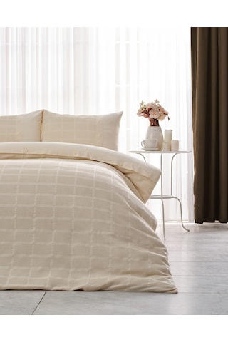 Multi Selection Nevresim Takımı + Pike Gloria Tek King Size - Bej