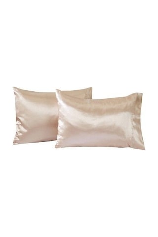 Krem Saten Yastık Kılıfı 50 X 70 2'Li