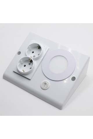 Bizce Led Park Mutfak Dolap Tezgah Altı Aydınlatmave Prizi Beyaz İşık