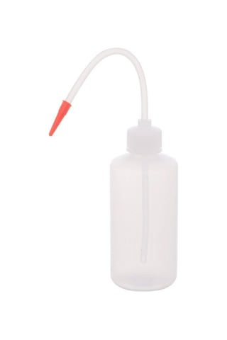 Piset 250ml Renkli Yıkama Şişesi Şeffaf Pe Plastik Uzun Form