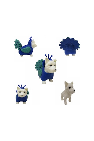 Dress Your Puppy Kostümlü Esneyen Figürler Köpek Tavus Kuşu Isviç
