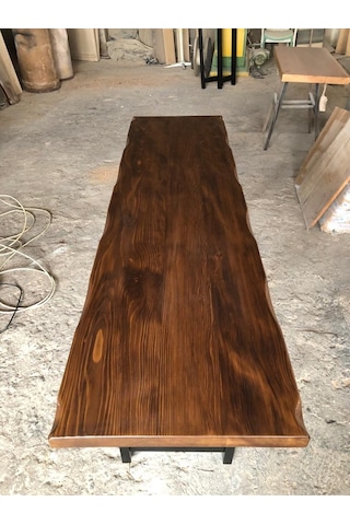 Bintaşmobilya Kütük Bar Masası 180X50X105.Cm