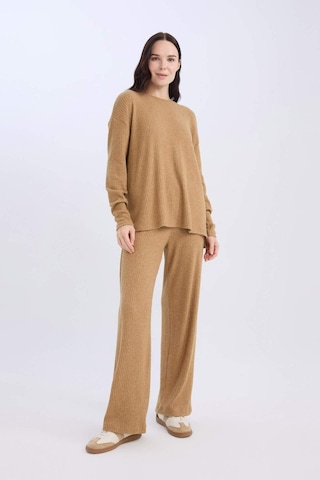 DeFacto Pantolon Traditional Flare Fit Düz Paça Fitilli Kaşkorse D6050AX24AUBG706