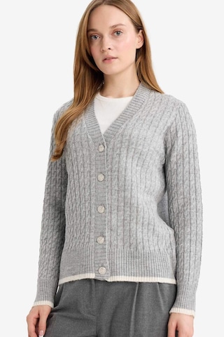 Defacto Regular Fit V Yaka Düğmeli Hırka E9148ax25wngr214 Gri-gr214