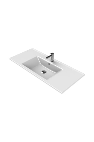 Turkuaz Seramik Cerastyle Arte 85x45 CM Etajerli Lavabo Dolap Hariç