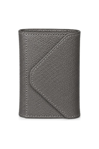 Genel Markalar Vaulto Haki Deri Unisex Akordeon Kartlık Grained Gri Genel Markalar Vaulto Haki Deri Unisex Akordeon Kartlık Grained Gri
